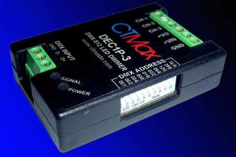 DEC1P-3 DMX LED Dimmer Box